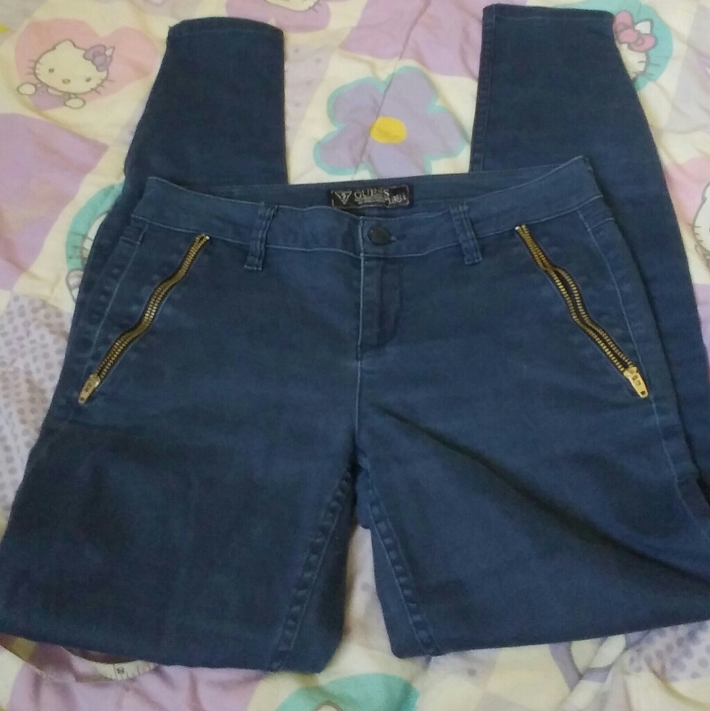 GUESS blue skinny jeans like new - Picture 1 of 4